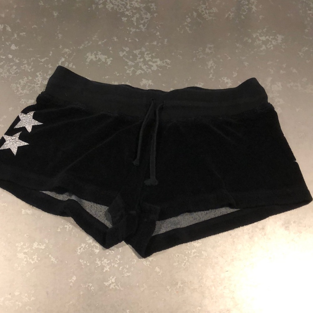 Black terry hard tail shorts!